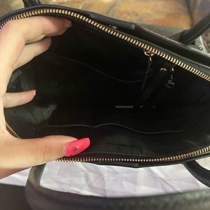 Black Michael kors large dome satchel